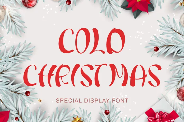 Cold Christmas Display Font