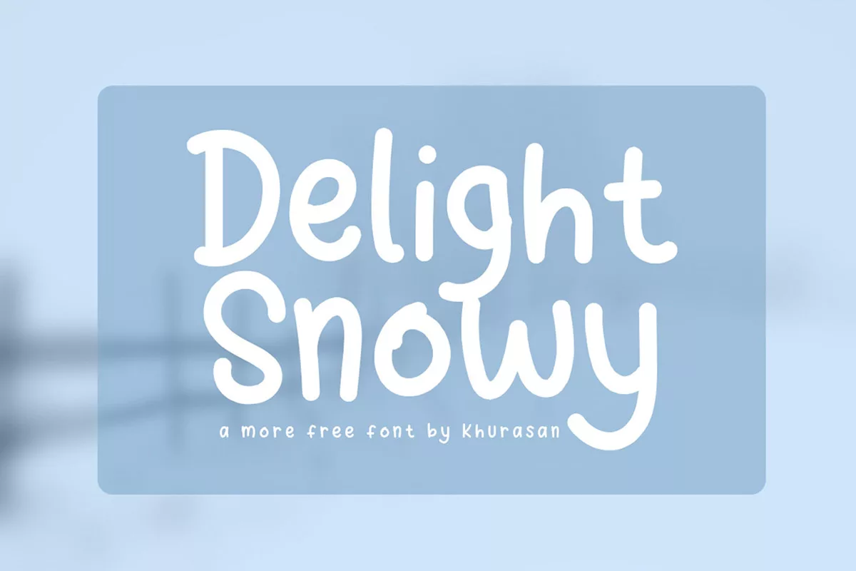 Delight Snow Display Font