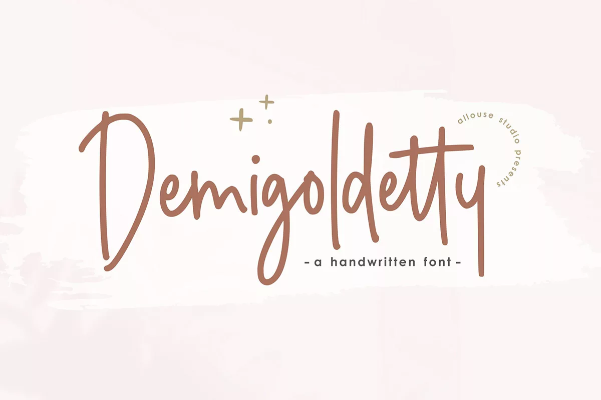 Demigoldetty Handwritten Font