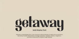 Getaway Display Font