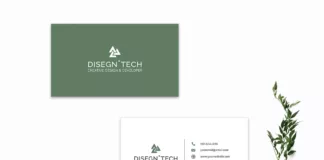 Green Minimalist Business Card Template