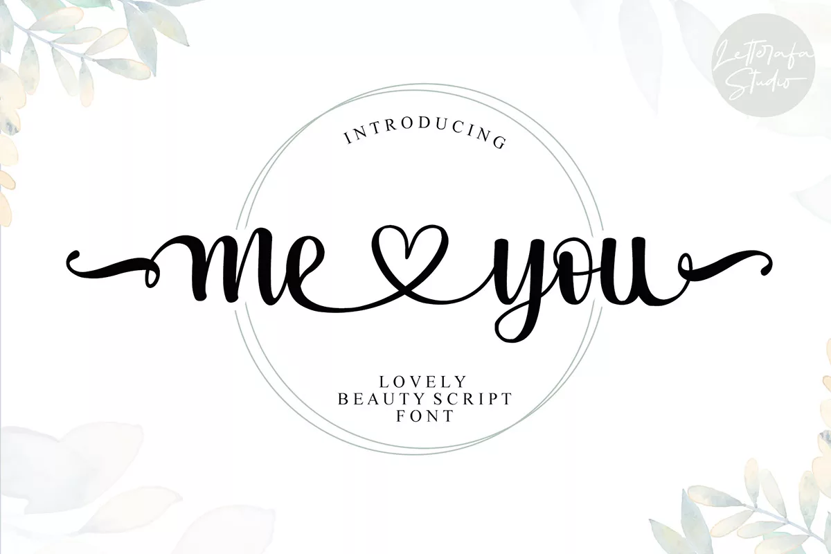 love you cursive font