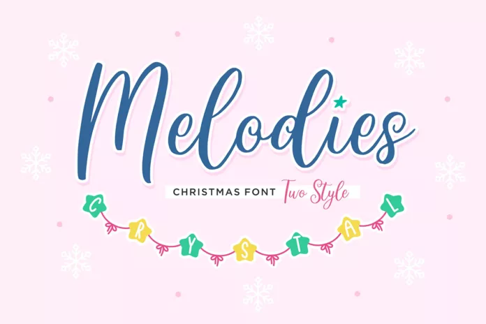 Melodies Crystal Duo Font