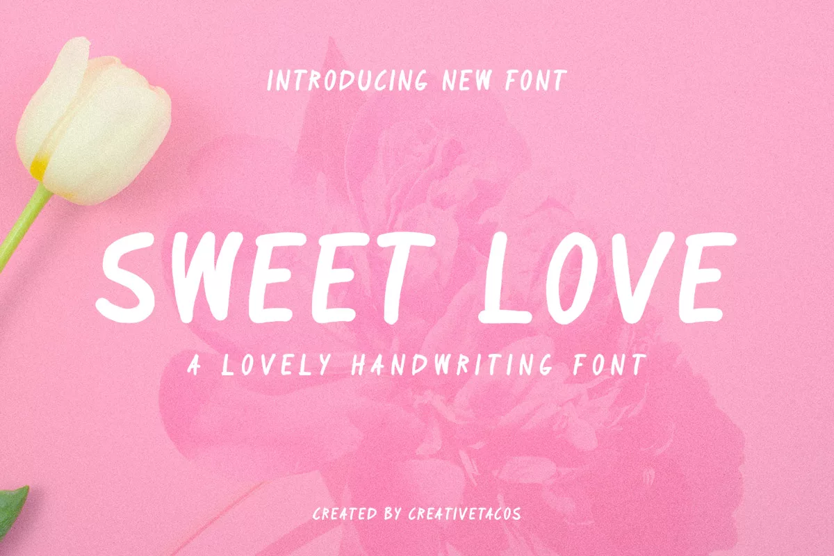 Sweet Love Handmade Font