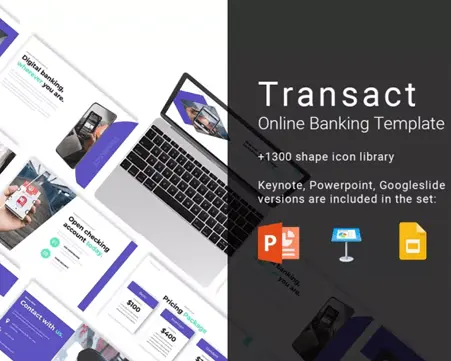 Transact Online Banking Presentation Template