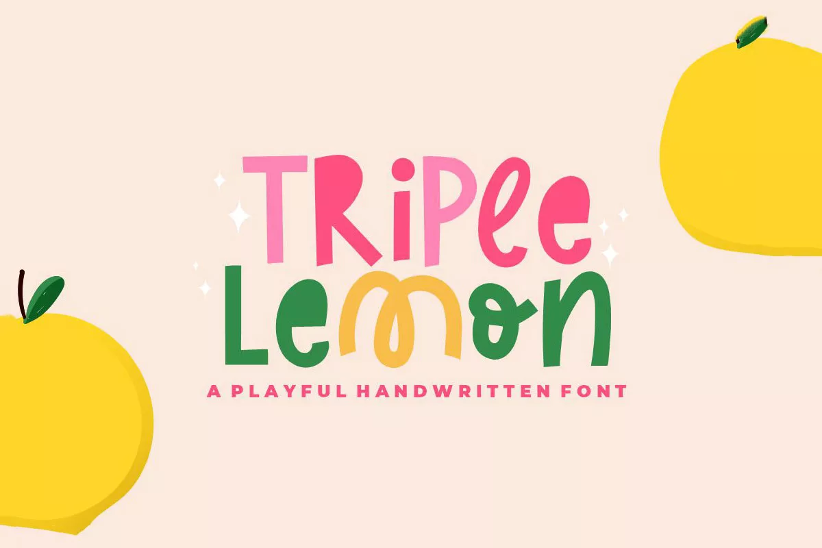 Triple Lemon Handwritten Font