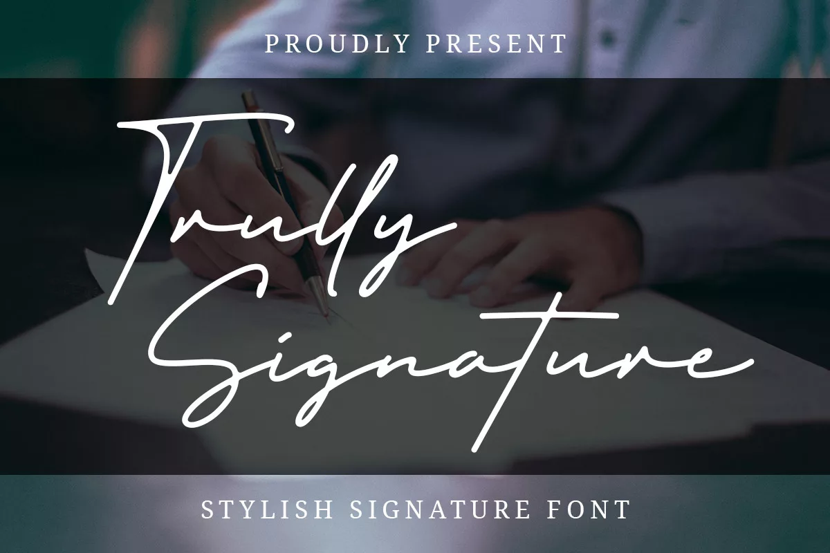 Trully Signature Font