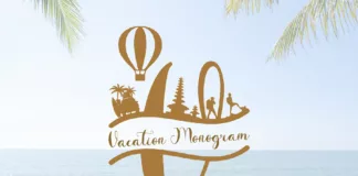 Vacation Monogram Typeface
