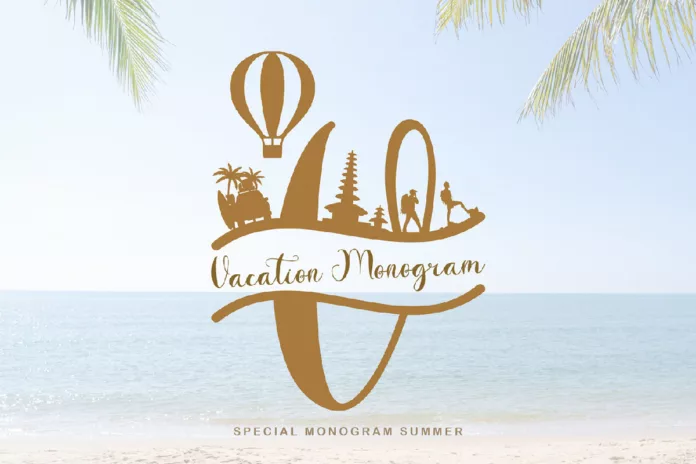 Vacation Monogram Typeface