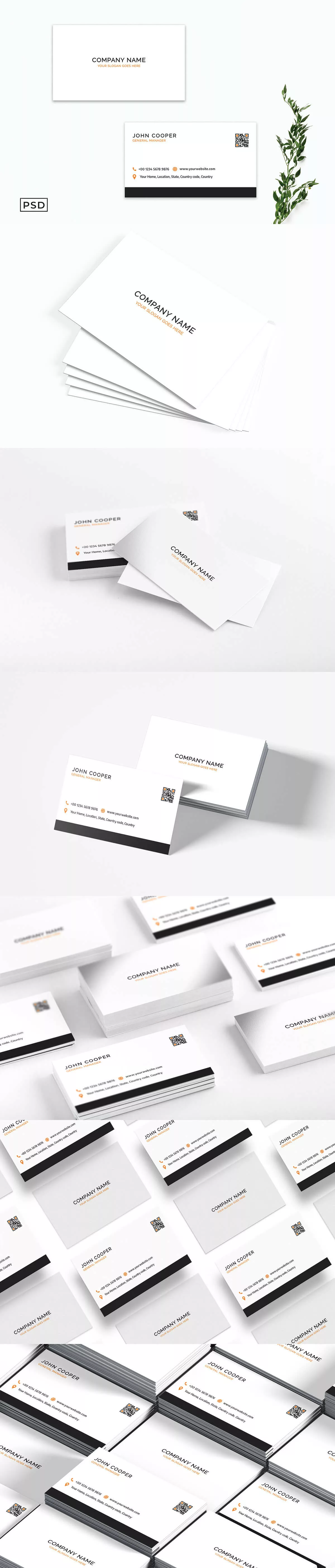 White Creative Business Card Template V1