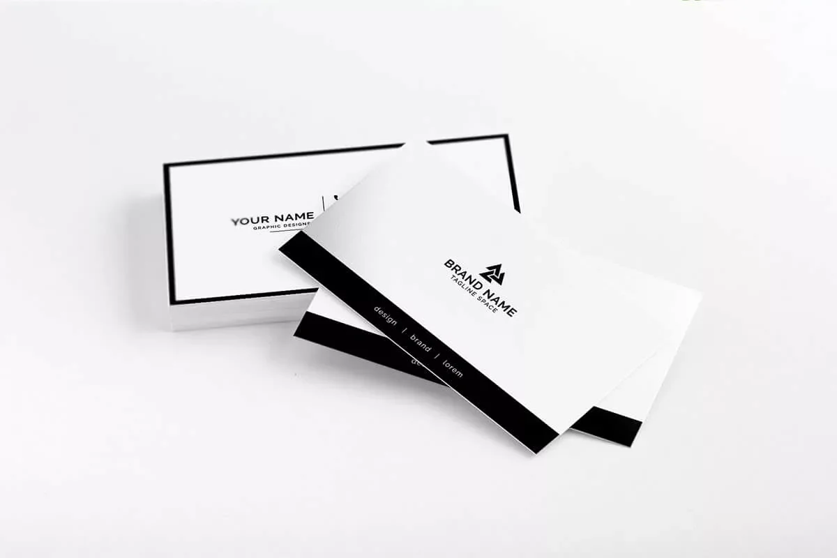 White Minimalist Business Card Template Preview 1