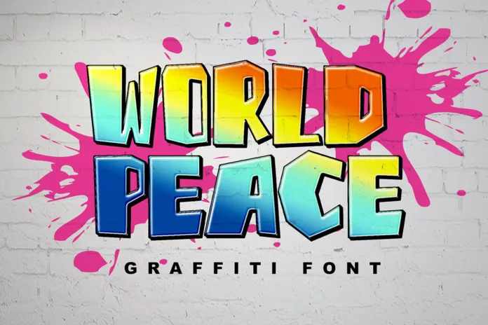 World Peace Graffiti Font
