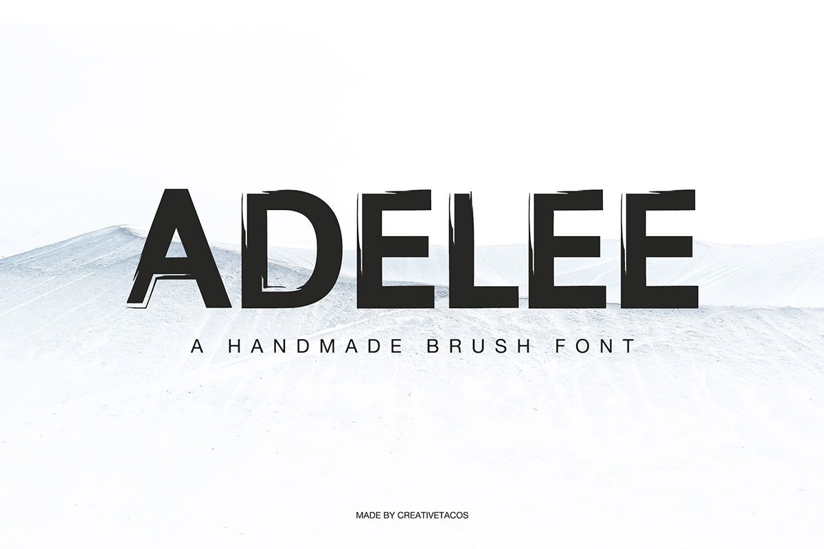 Adelee Brush Font