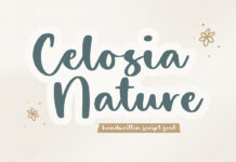 Celosia Nature Script Font