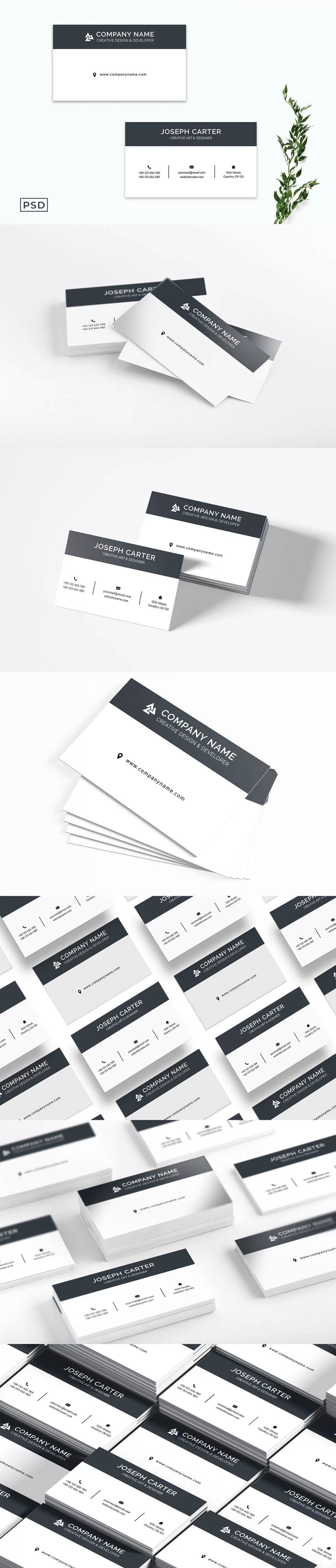 Creative Minimalist Business Card Template