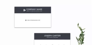 Creative Minimalist Business Card Template