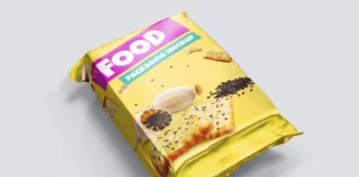 Food Foil Packaging Mockup