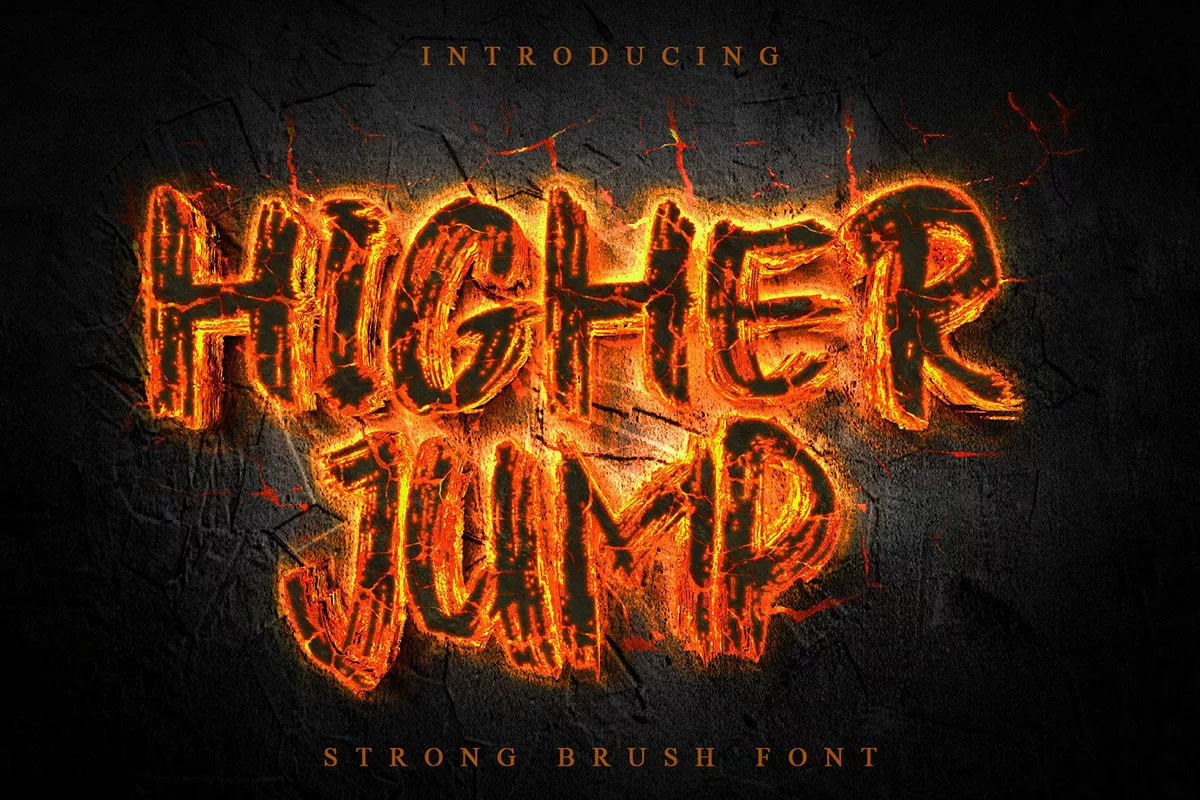 Higher Jump Brush Font