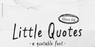 Little Quotes Script Font
