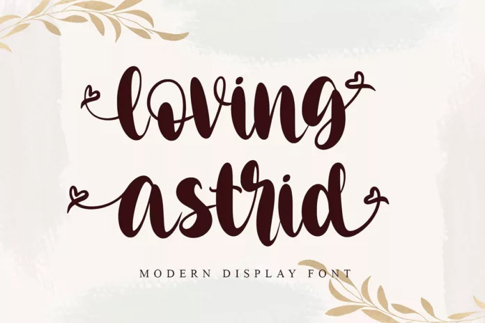 Loving Astrid Display Font