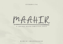 Maahir Handwritten Font