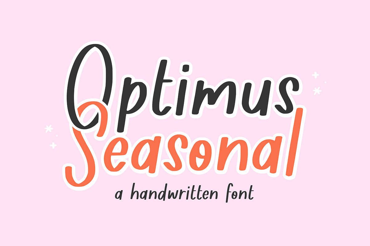 Optimus Seasonal Handwritten Font