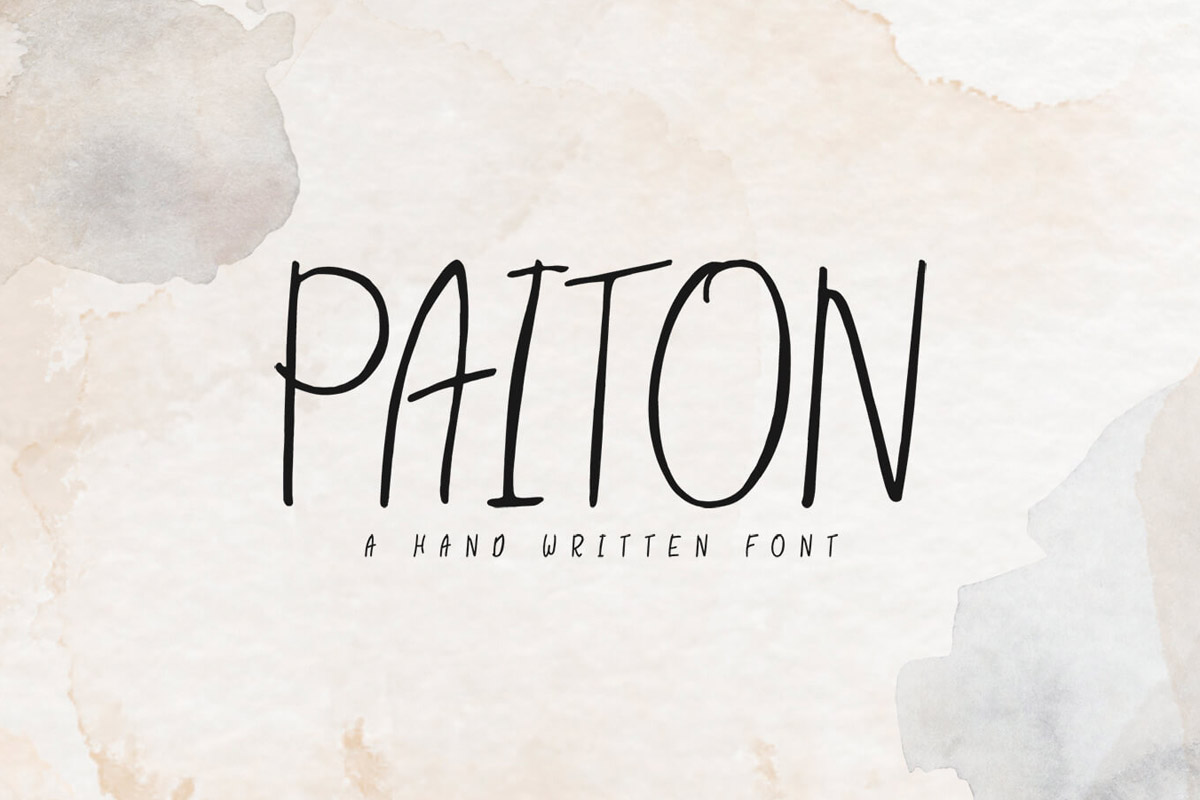 Paiton Handwritten Font