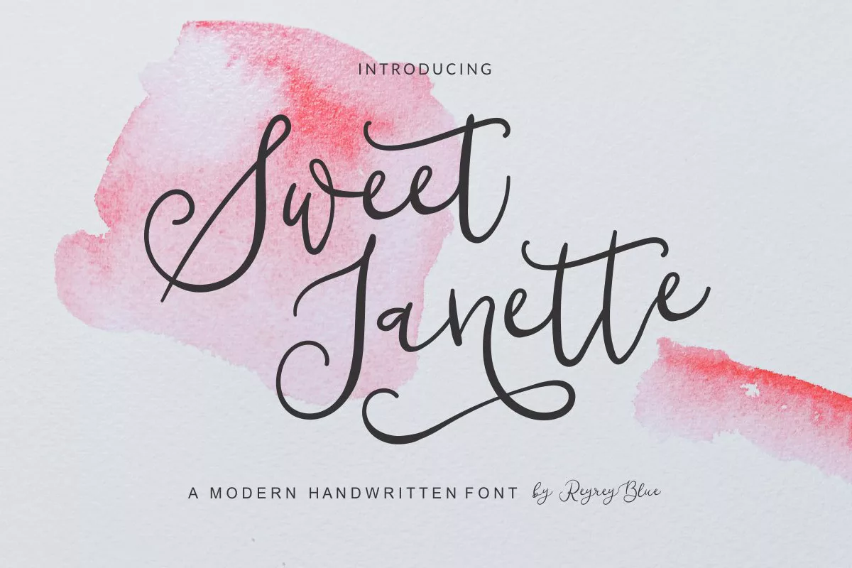 Sweet Janette Script Font