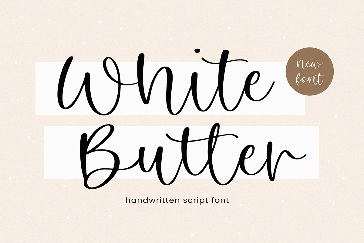 White Butter Script Font