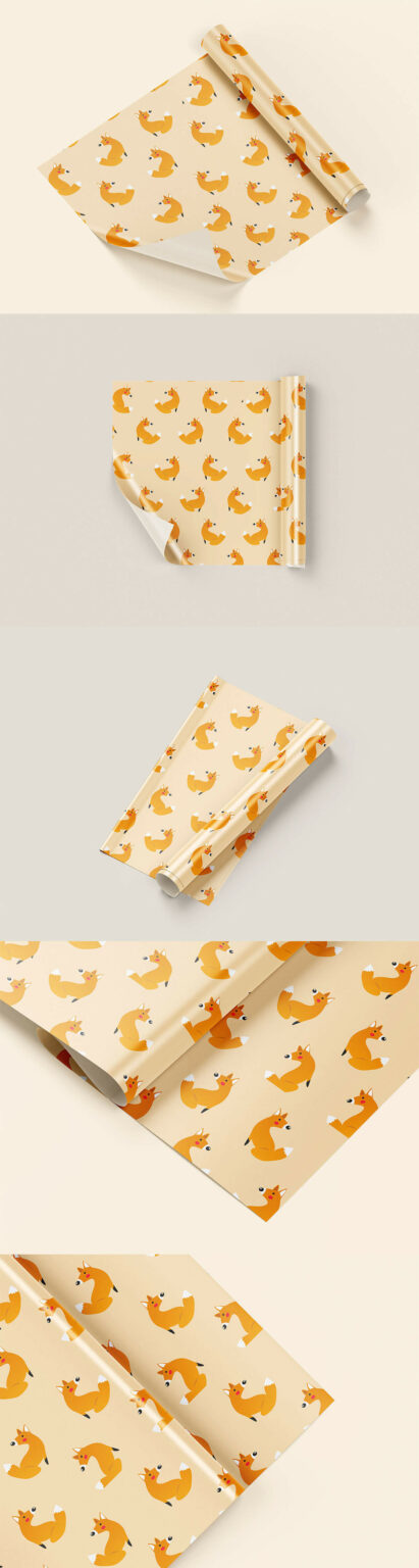 Wrapping Paper Mockup Free Download - Creativetacos