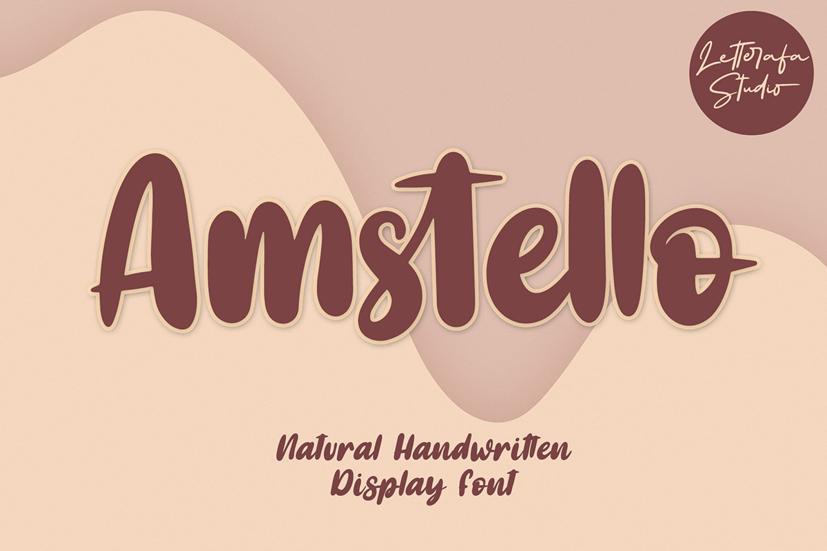 Amstello Display Font