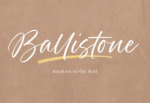 Ballistone Handwritten Font