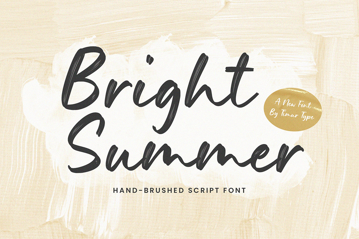 Bright Summer Brush Font