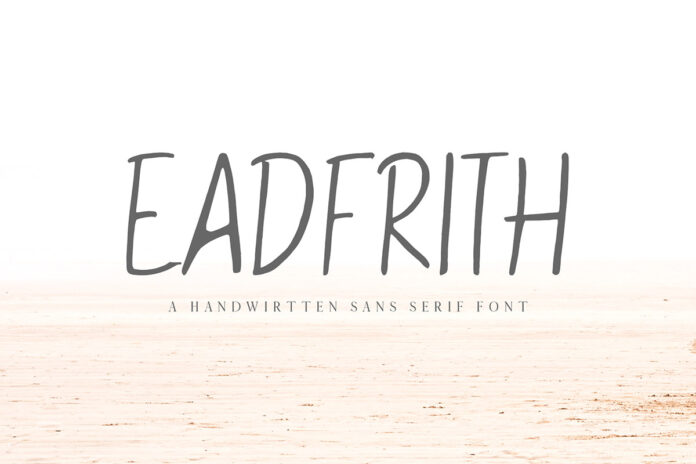 Eadfrith Handwritten Sans Serif Font