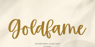 Goldfame Handwritten Font