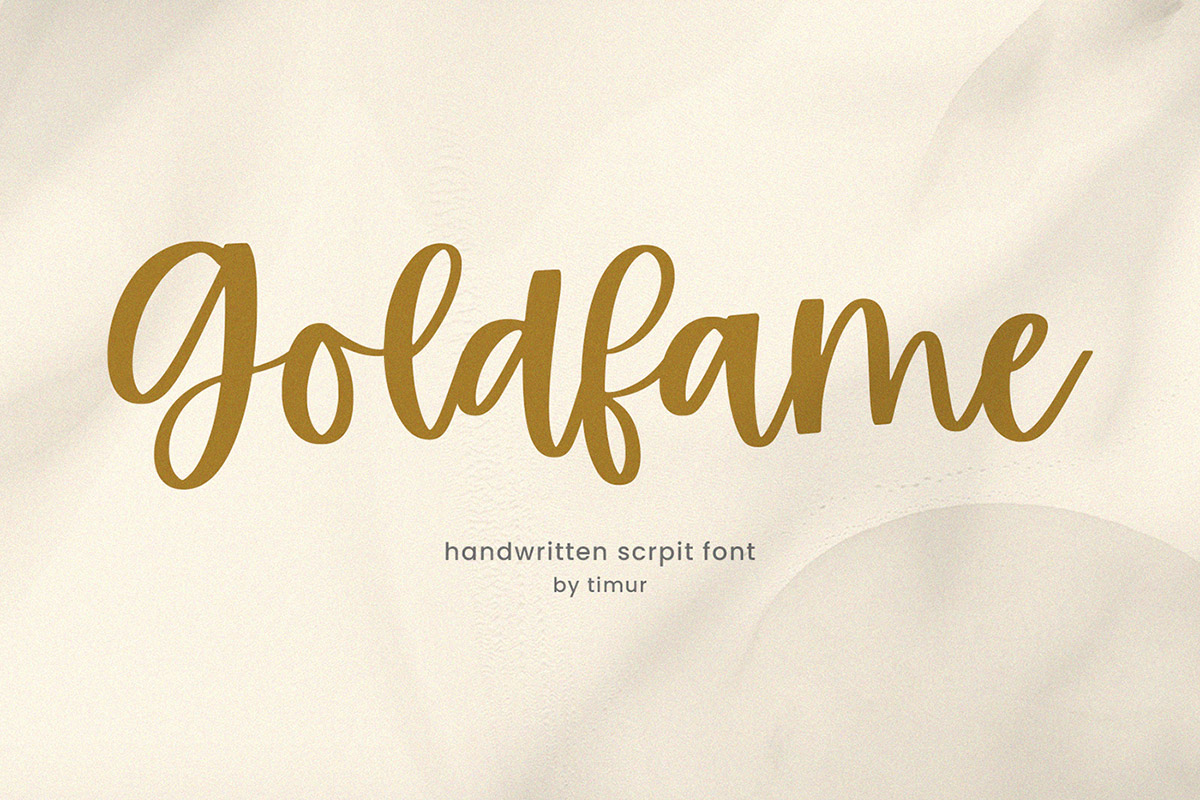 Goldfame Handwritten Font