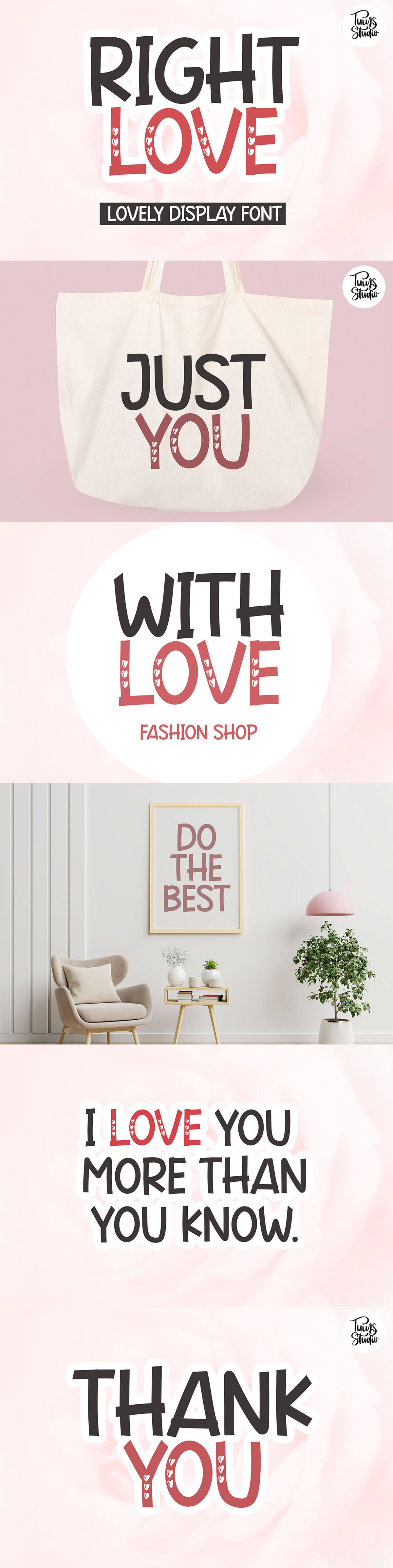 Right Love Display Font
