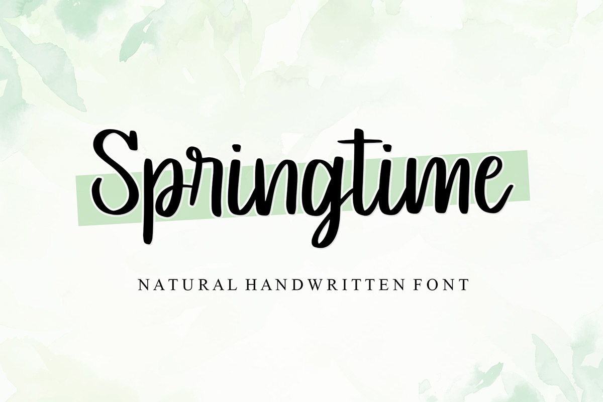 Springtime Handwritten Font