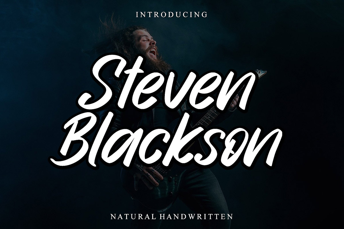 Steven Blackson Handwritten Font