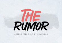 The Rumor Brush Font
