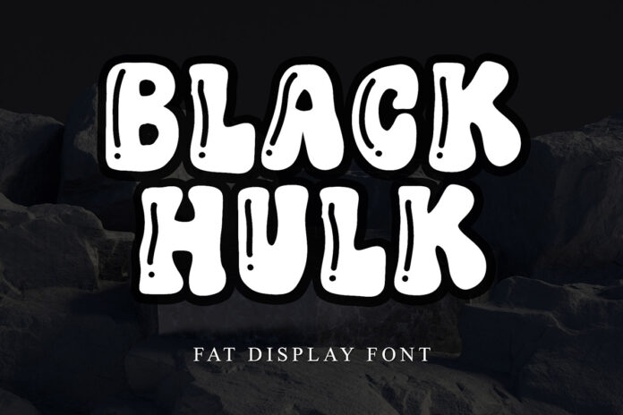 Black Hulk Display Font