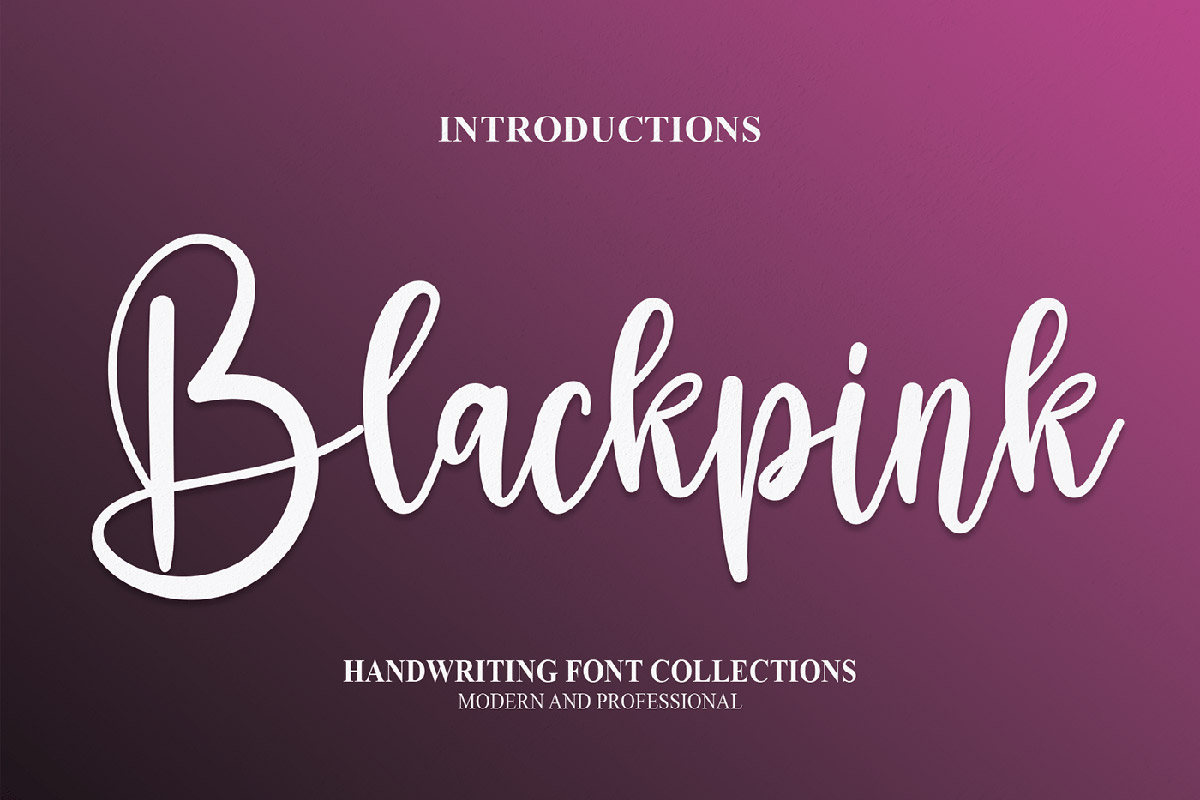 Blackpink Handwriting Font