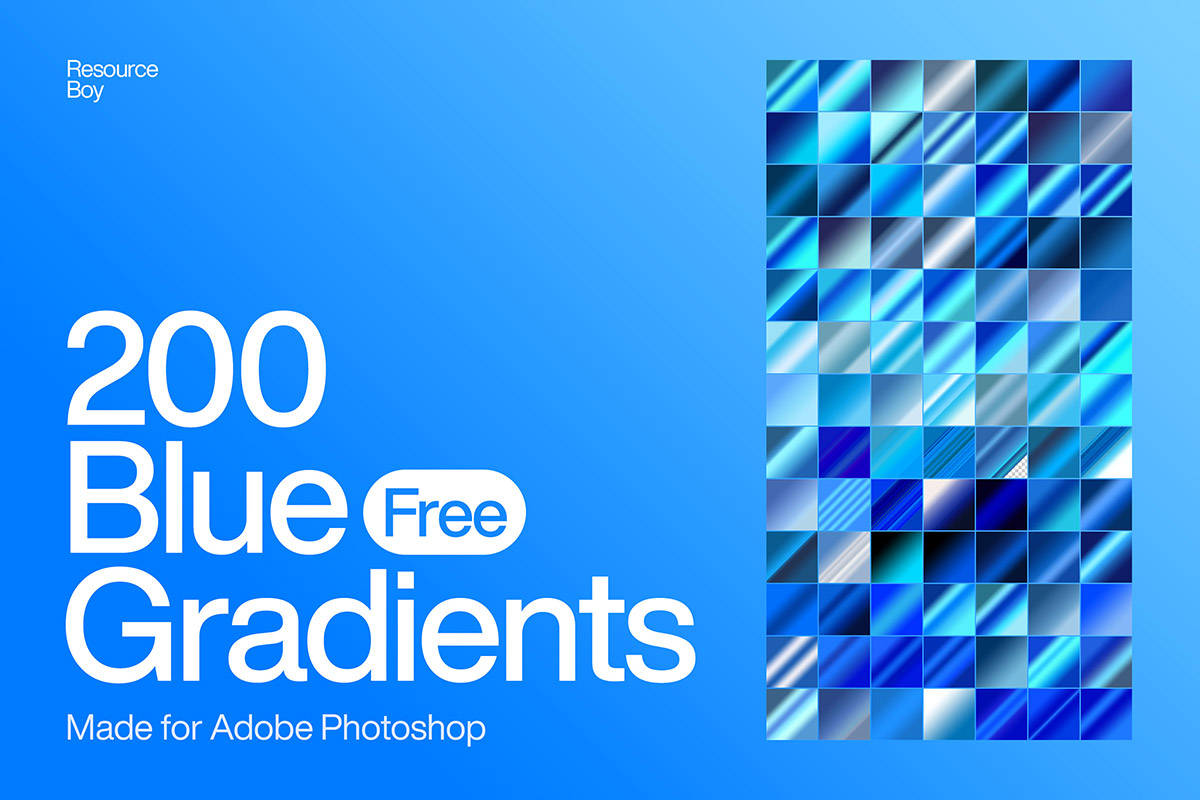 Blue Photoshop Gradients