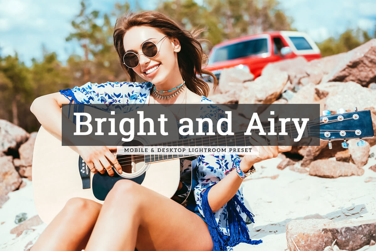 Bright and Airy Lightroom Preset For Mobile and Desktop Cover
