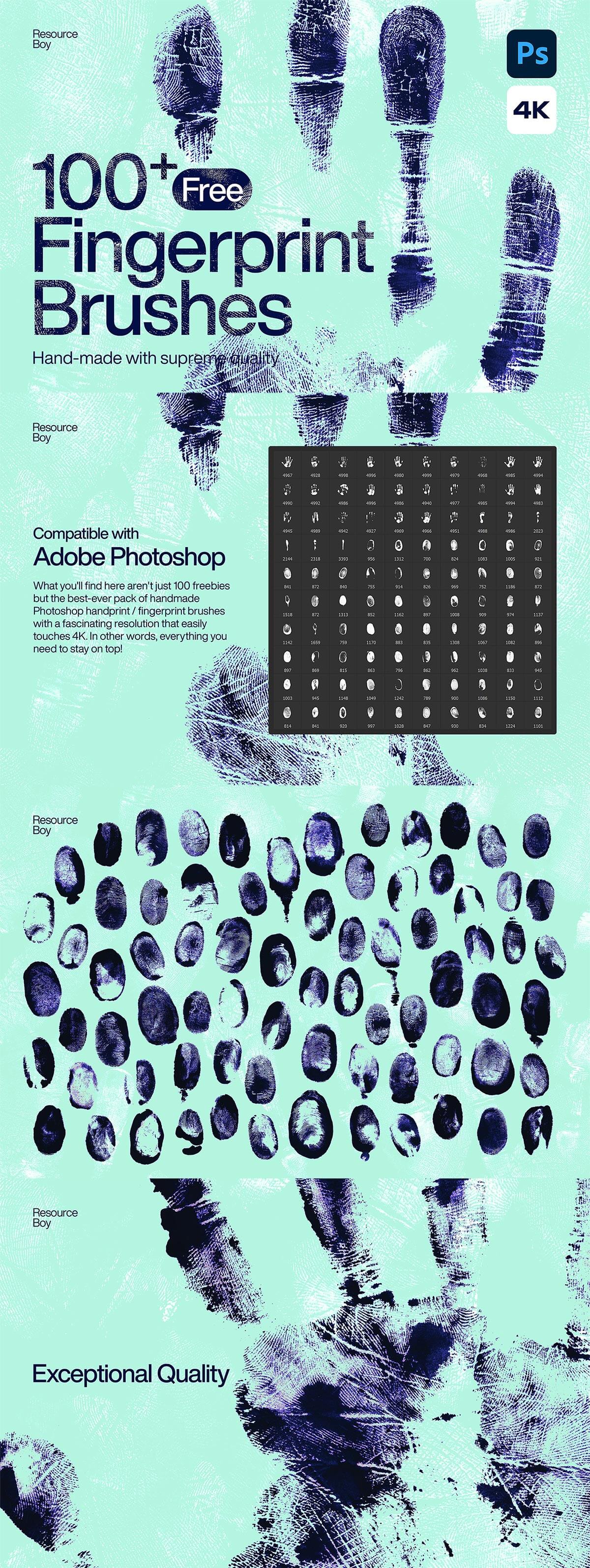 Fingerprint Photoshop Brushes