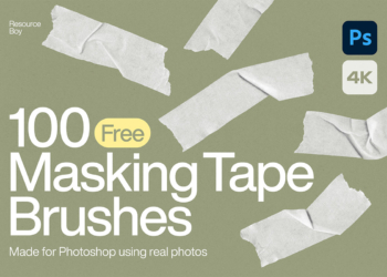 Masking Tape Photoshop Brushes