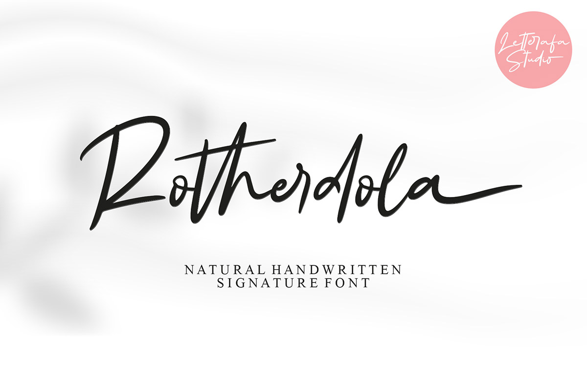 Rotherdola Signature Font