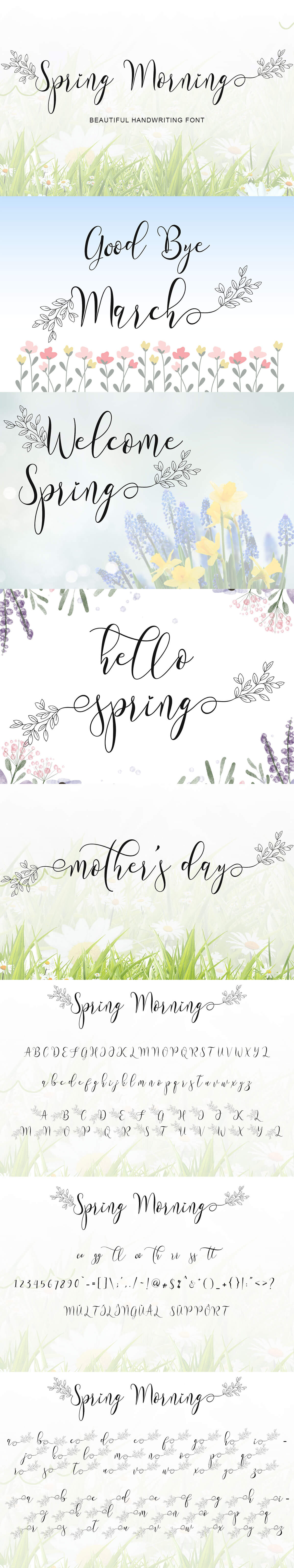 Spring Morning Handwritten Font
