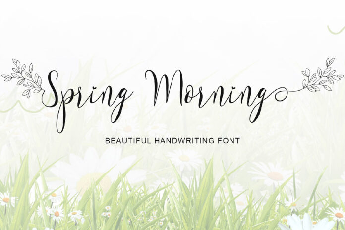 Spring Morning Handwritten Font