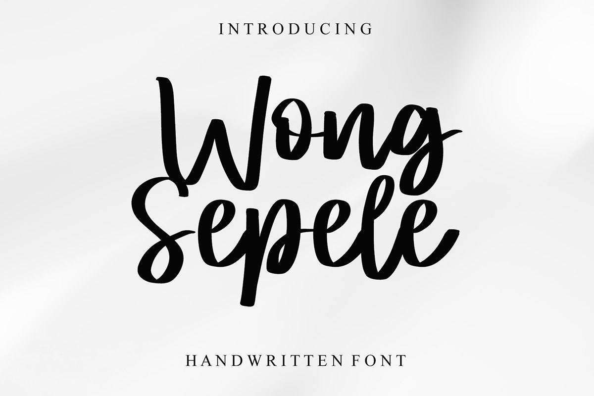 Wong Sepele Handwritten Font